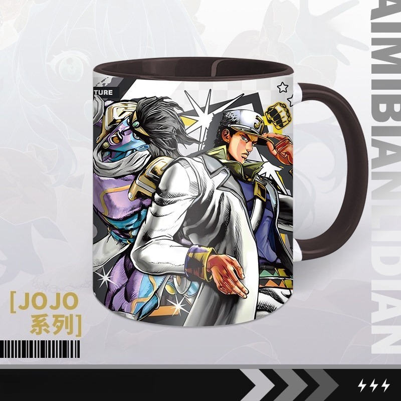 JOJO奇妙冒險動漫周邊杯子吉良吉影殺手皇后岸邊仗助承太郎陶瓷杯