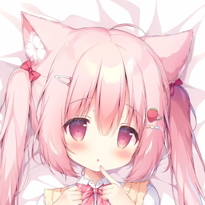 桃豆こまもち可愛蘿莉獸耳娘 等身抱枕