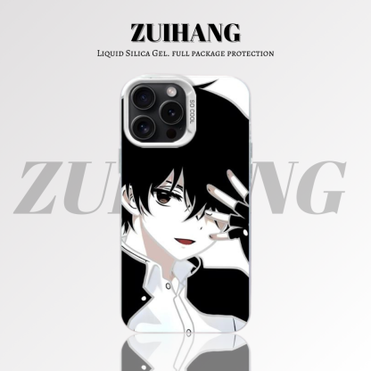 【大集合】動漫彩銀線條漸變防摔手機殼