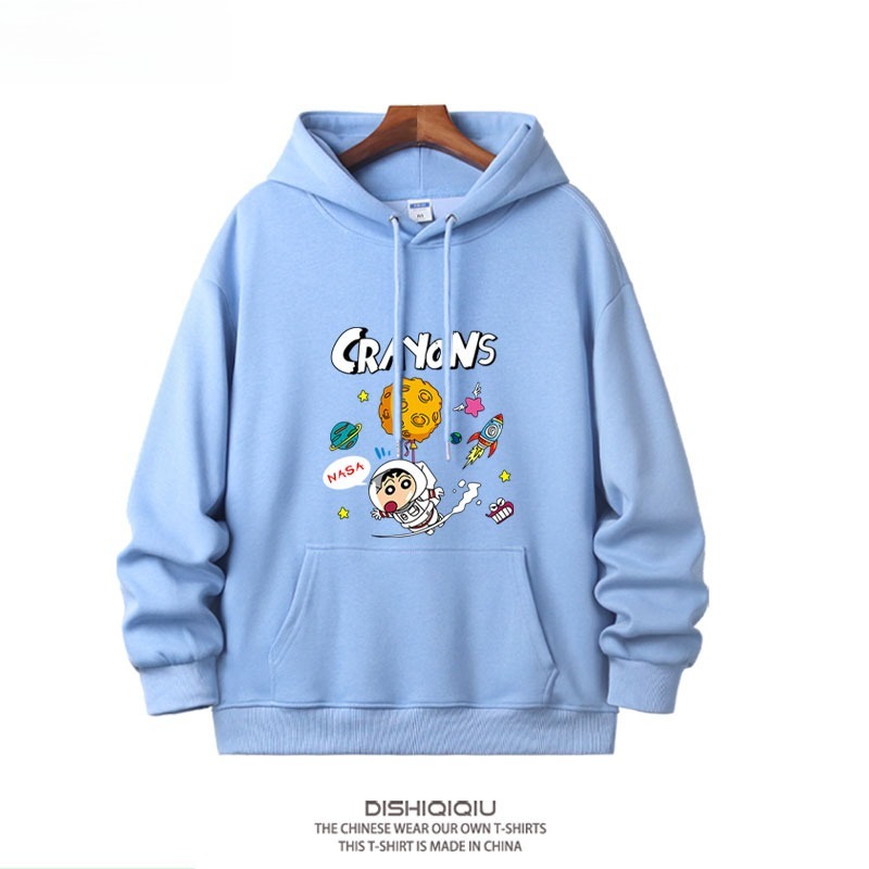 蠟筆小新新款 親子情侶男女連帽衛衣