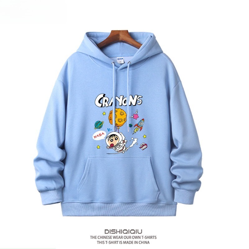蠟筆小新新款 親子情侶男女連帽衛衣