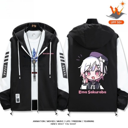 魔法少女的魔女審判 輕薄透氣拉鏈防曬衣外套