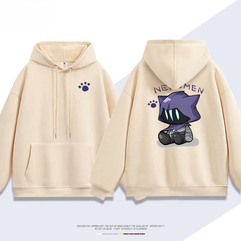 瓦羅蘭特歐門貓貓新款 親子情侶男女連帽衛衣