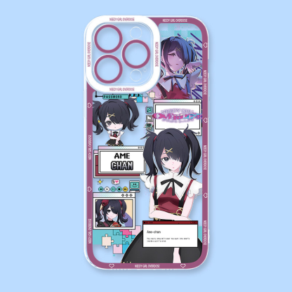 主播女孩重度依賴天使眼透明手機殼