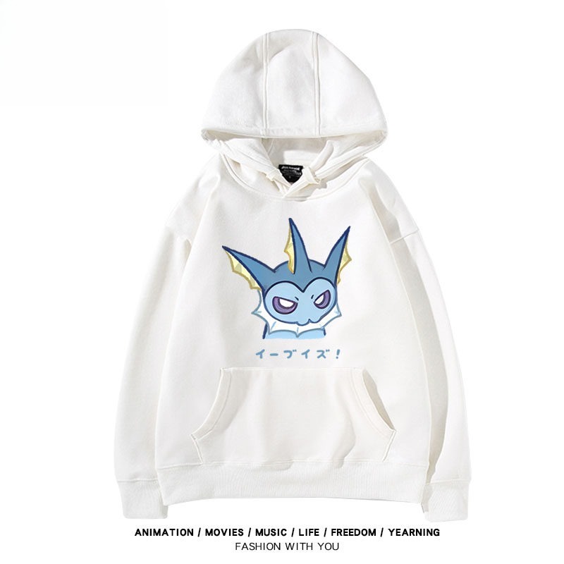 寶可夢伊布家族 聯名衛衣秋冬新款親子情侶裝連帽衛衣