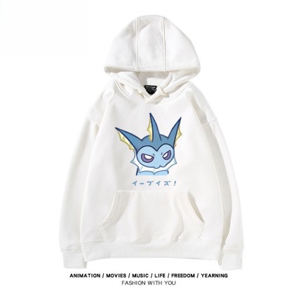 寶可夢伊布家族 聯名衛衣秋冬新款親子情侶裝連帽衛衣