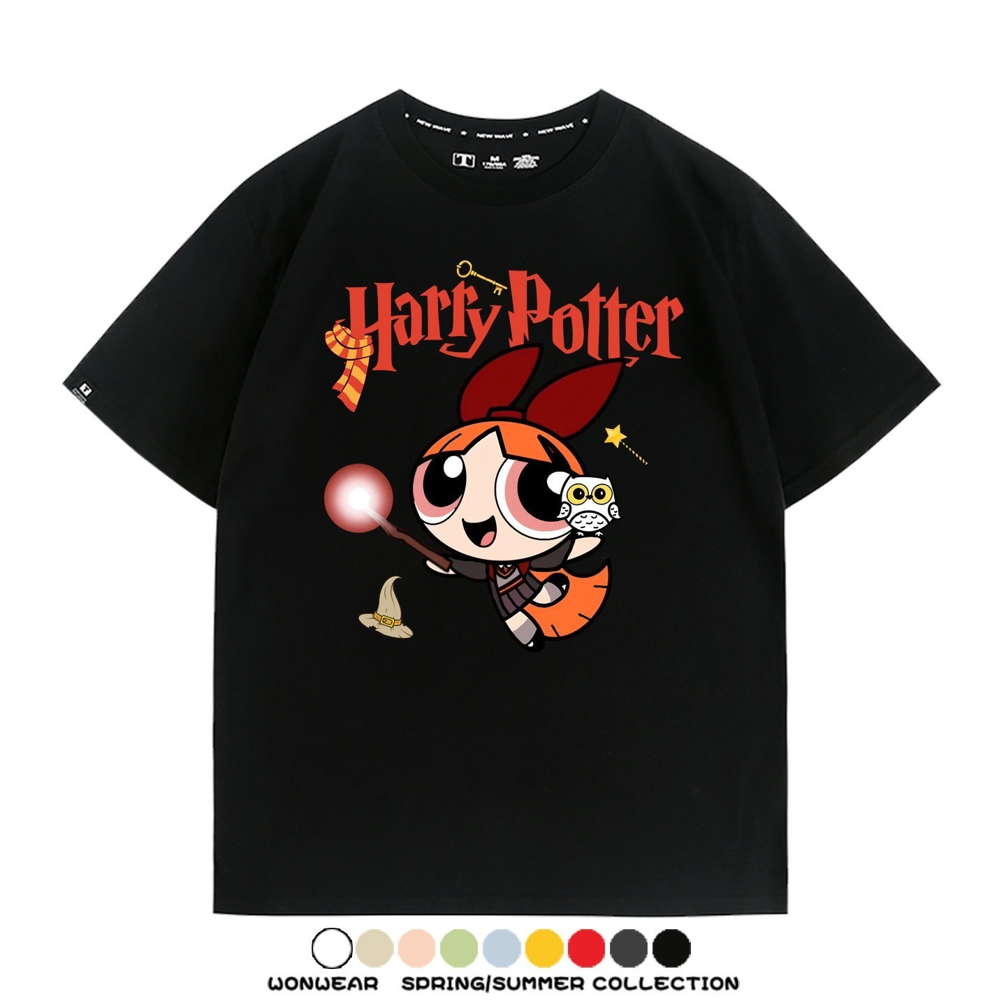 飛天小女警 X Harry Potter周邊 印花短袖T恤