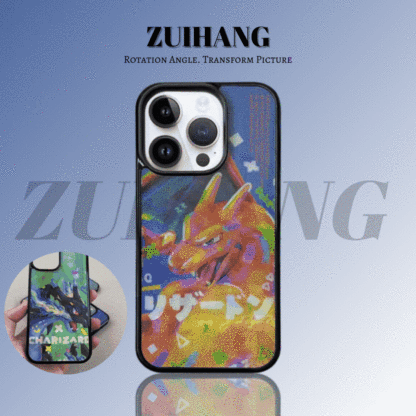 卡通噴火龍3D幻圖磁吸防摔手機殼