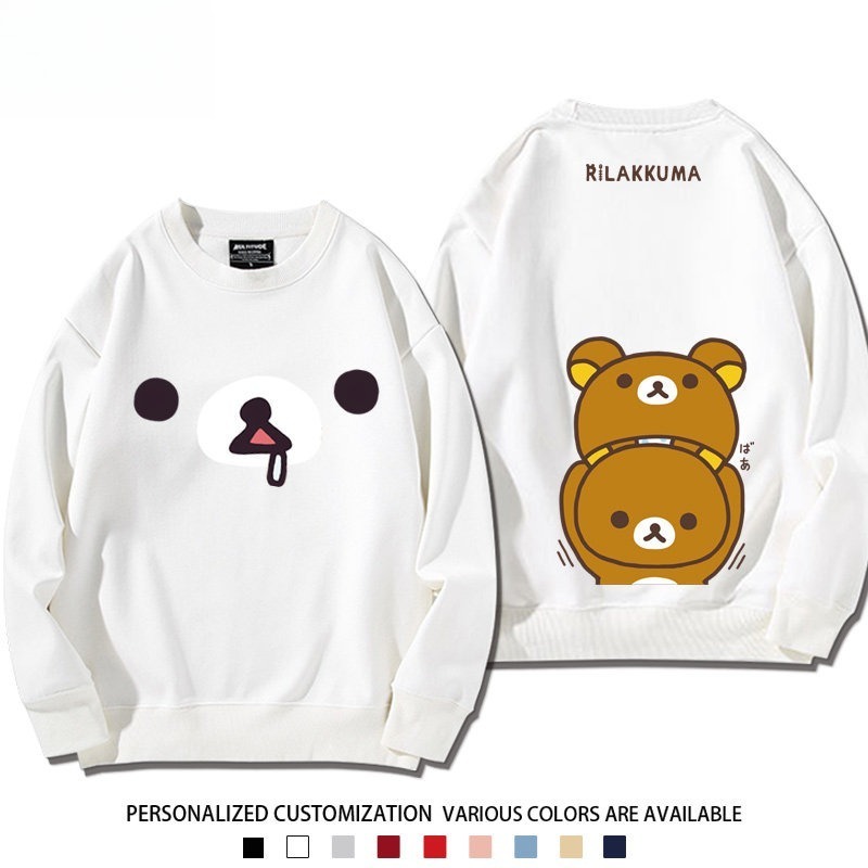 日系拉拉熊 聯名親子情侶裝 圓領長袖