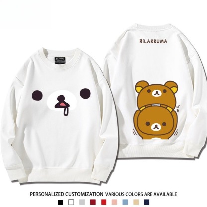 日系拉拉熊 聯名親子情侶裝 圓領長袖