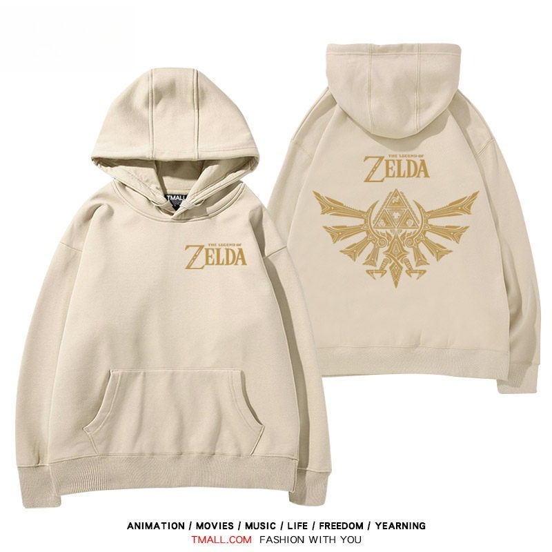 塞爾達傳說標誌王國之淚 聯名衛衣秋冬新款親子情侶裝連帽衛衣