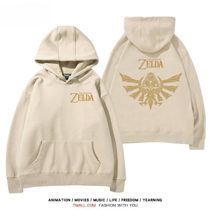 塞爾達傳說標誌王國之淚 聯名衛衣秋冬新款親子情侶裝連帽衛衣