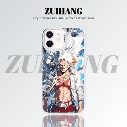 【大集合2.0】動漫彩銀線條漸變防摔手機殼