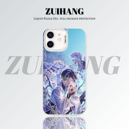 【大集合2.0】動漫彩銀線條漸變防摔手機殼