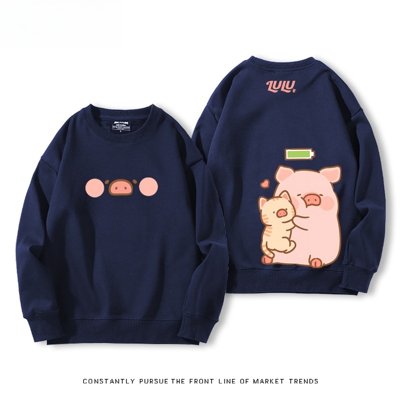 LuLu豬 聯名親子情侶裝 圓領長袖