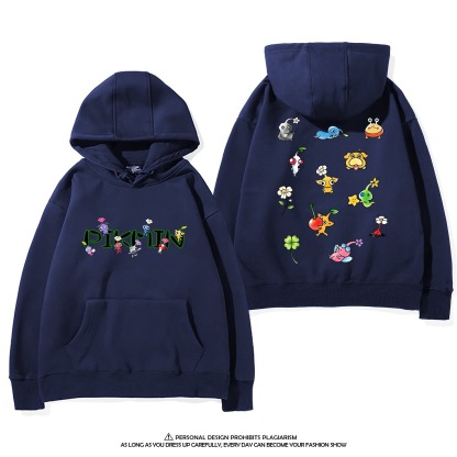 皮克敏PIKMIN4 聯名衛衣新款 親子情侶裝連帽衛衣