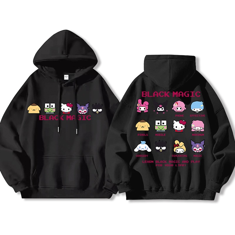 三麗鷗 聯名衛衣2025秋冬新款親子情侶裝連帽衛衣