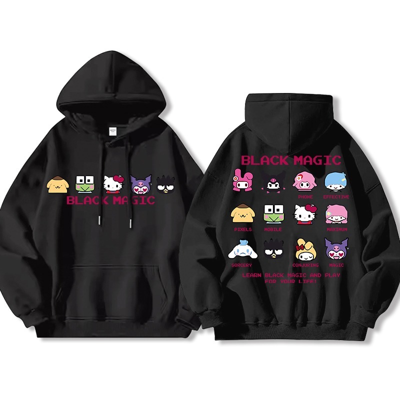 三麗鷗 聯名衛衣2025秋冬新款親子情侶裝連帽衛衣