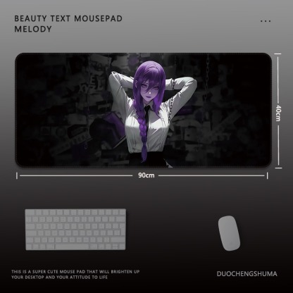 鏈鋸人電競超大遊戲加厚防滑鼠標墊