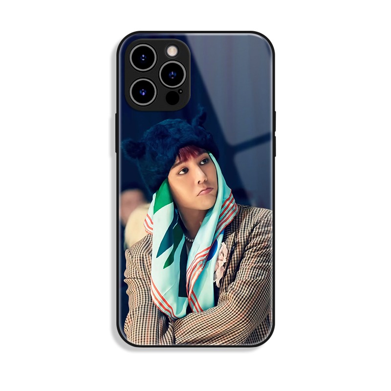 GD權志龍新款高清全包防摔玻璃殼