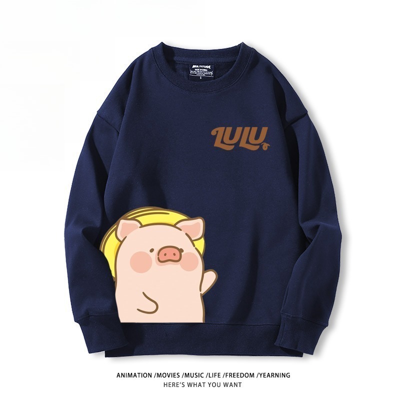 LuLu豬 聯名親子情侶裝 圓領長袖