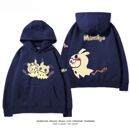 chiikawa X 寶可夢系列 聯名衛衣2025秋冬新款 親子情侶裝連帽衛衣