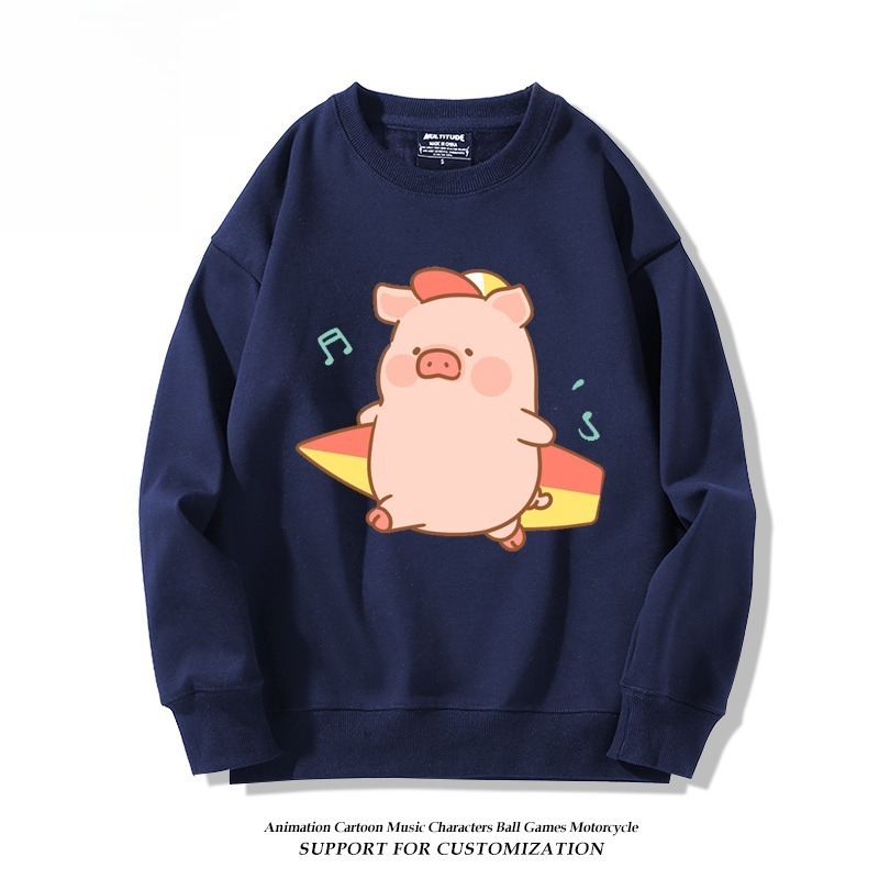 LuLu豬 聯名親子情侶裝 圓領長袖