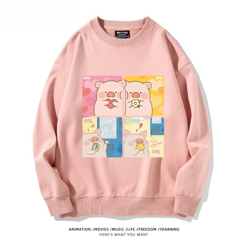 LuLu豬 聯名親子情侶裝 圓領長袖