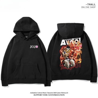 JOJO的奇妙冒險 親子情侶男女連帽衛衣