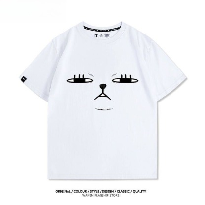 膽大黨 2026親子情侶男女同款 印花短袖T恤