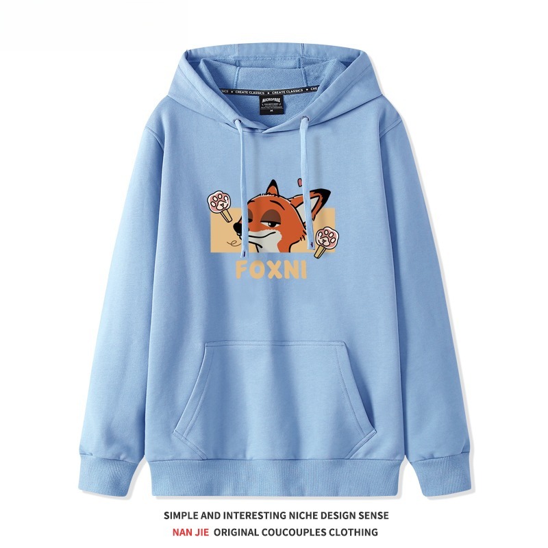 動物方城市新款 親子情侶男女連帽衛衣