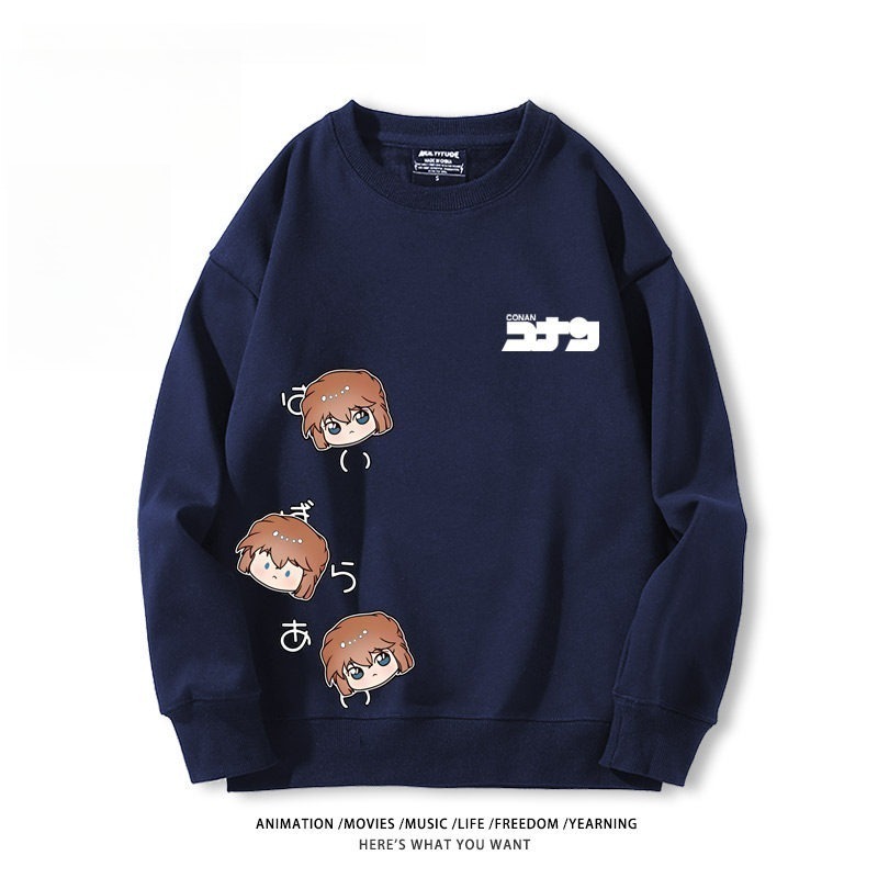 名偵探柯南 聯名親子情侶裝 圓領長袖