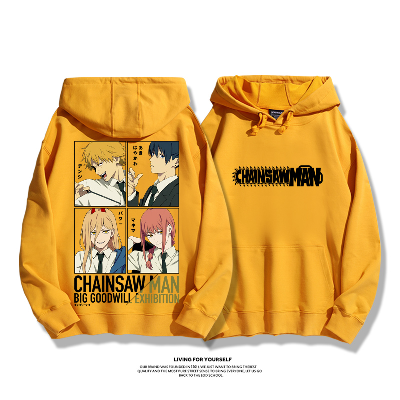 鏈鋸人新款 親子情侶男女款連帽衛衣