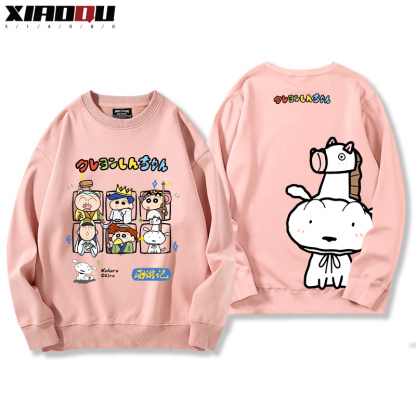 蠟筆小新聯名西遊記哈利波特玩具總動員小葵巴斯光年赫敏 2024親子情侶裝 圓領長袖