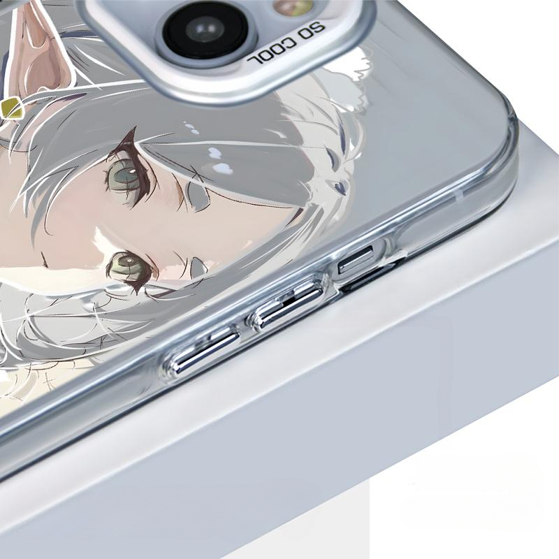 芙莉蓮彩銀線條漸變防摔手機殼