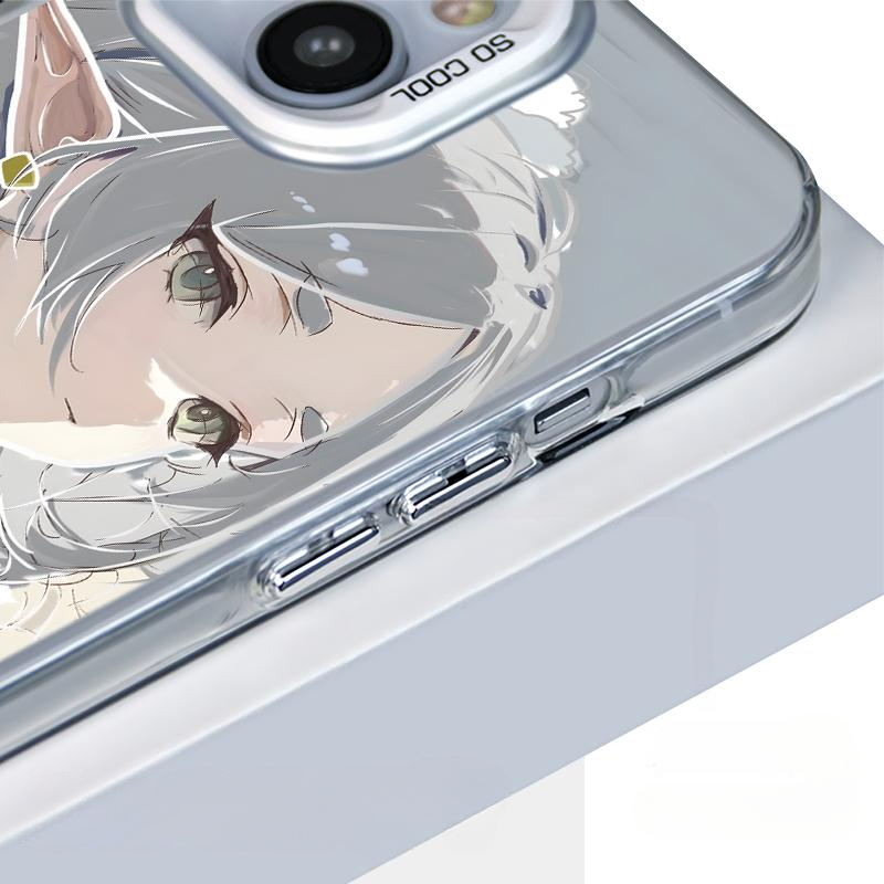 芙莉蓮彩銀線條漸變防摔手機殼