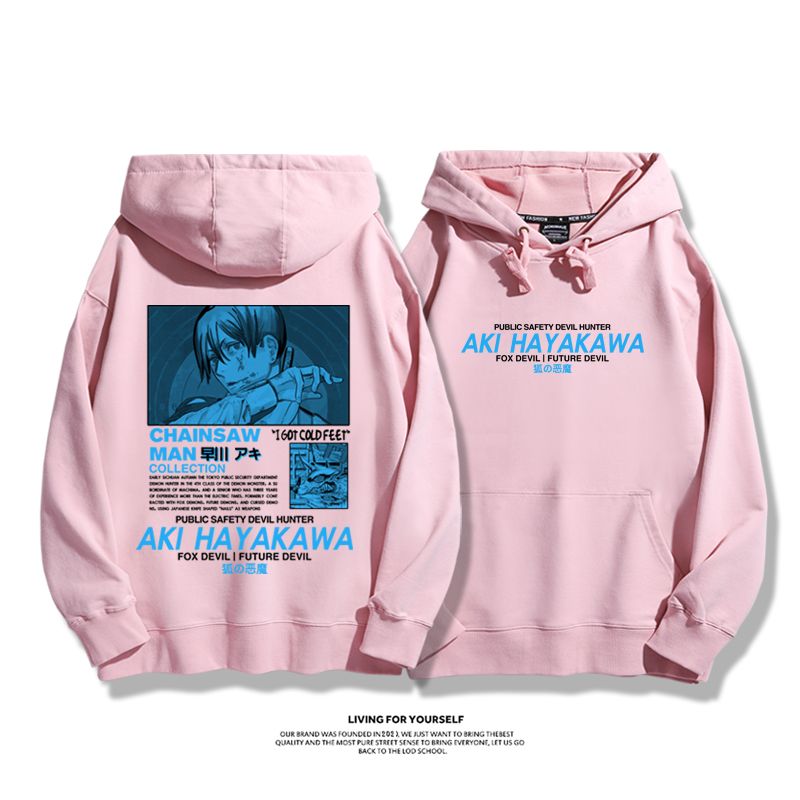 鏈鋸人新款 親子情侶男女款連帽衛衣