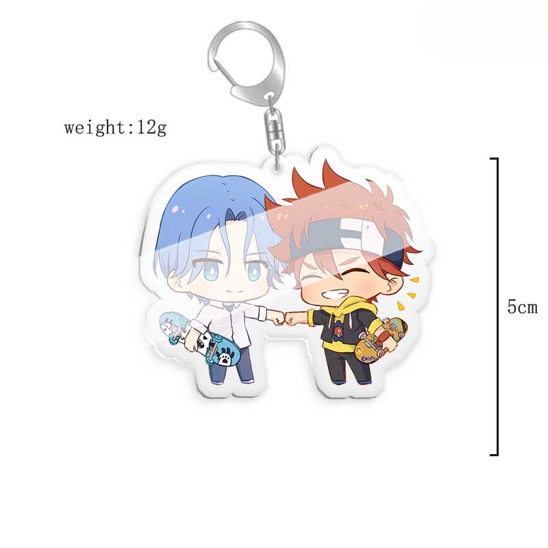 無限滑板喜屋武歷亞克力鑰匙扣掛飾雙面透明 【單買三件起送】