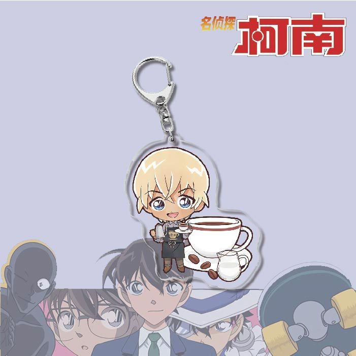 名偵探柯南周邊 灰原哀基德赤井秀一安室透世良真純亞克力鑰匙扣掛飾【單買三件起送】