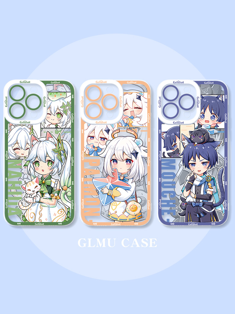 蘋果 系列原神萌系天使眼透明防摔軟殼