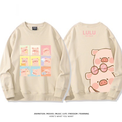LuLu豬 聯名2024親子情侶裝 圓領長袖