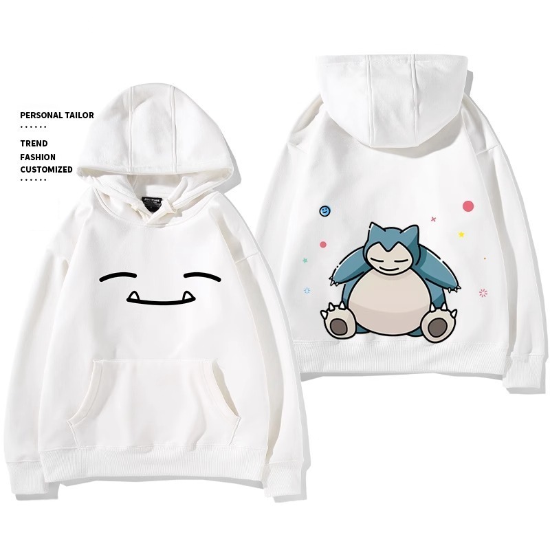 寶可夢 聯名衛衣2024秋冬新款親子情侶裝薄絨款連帽衛衣