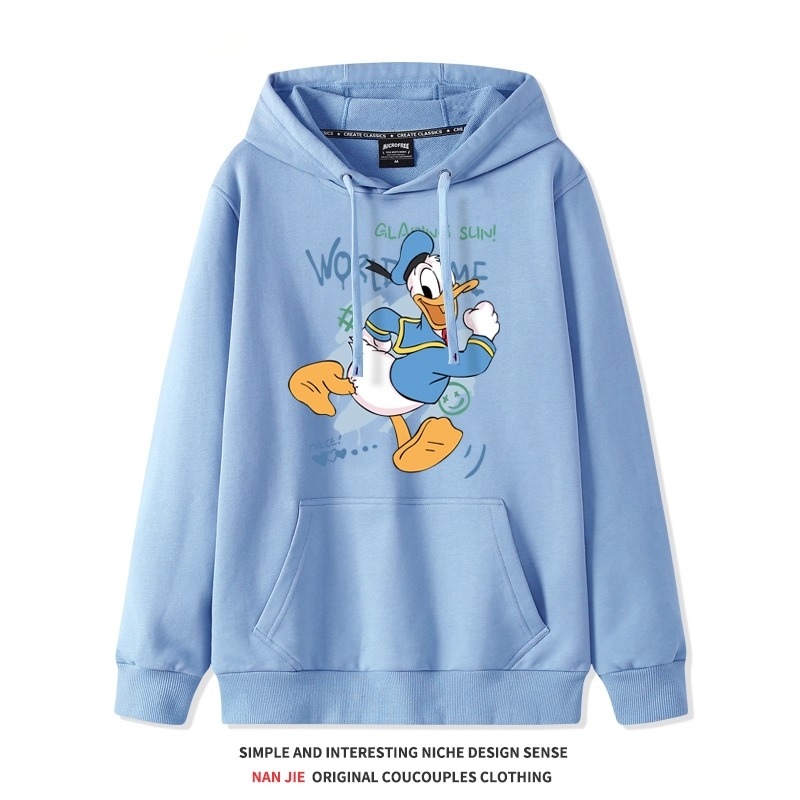 唐老鴨 聯名衛衣2025秋冬新款 親子情侶裝連帽衛衣