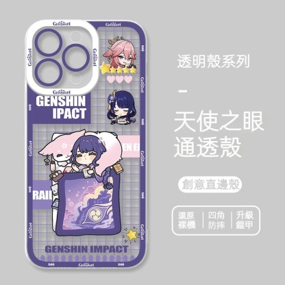 蘋果 系列原神Q版天使眼透明防摔軟殼
