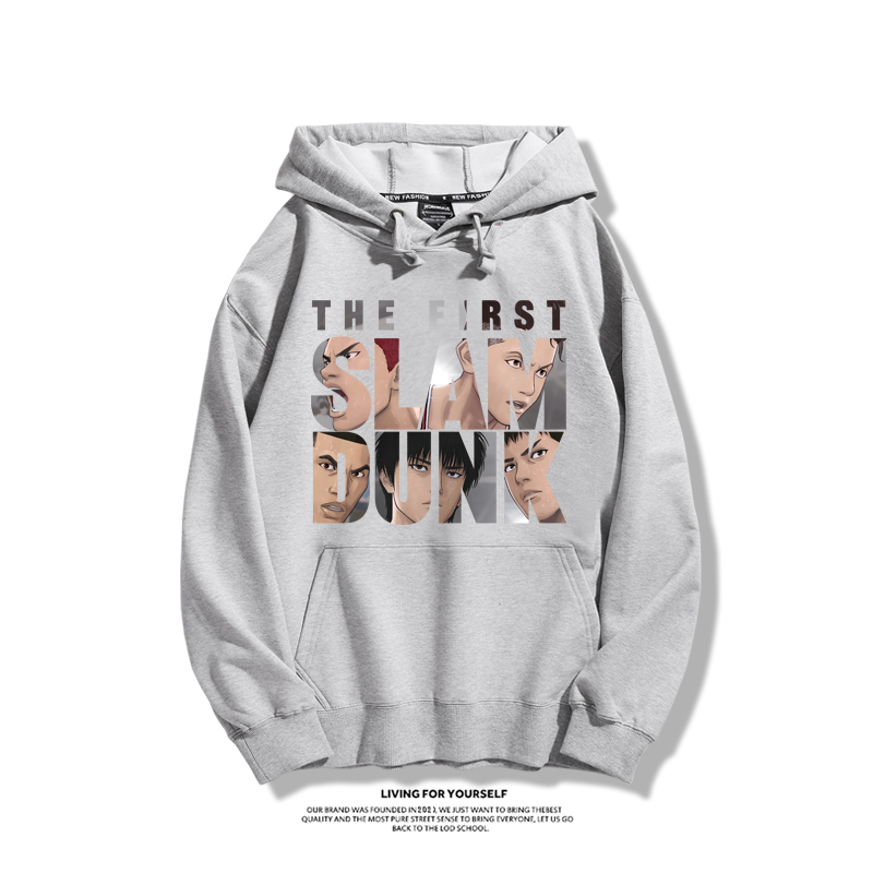 灌籃高手聯名衛衣2023秋冬新款親子情侶裝薄絨款連帽衛衣