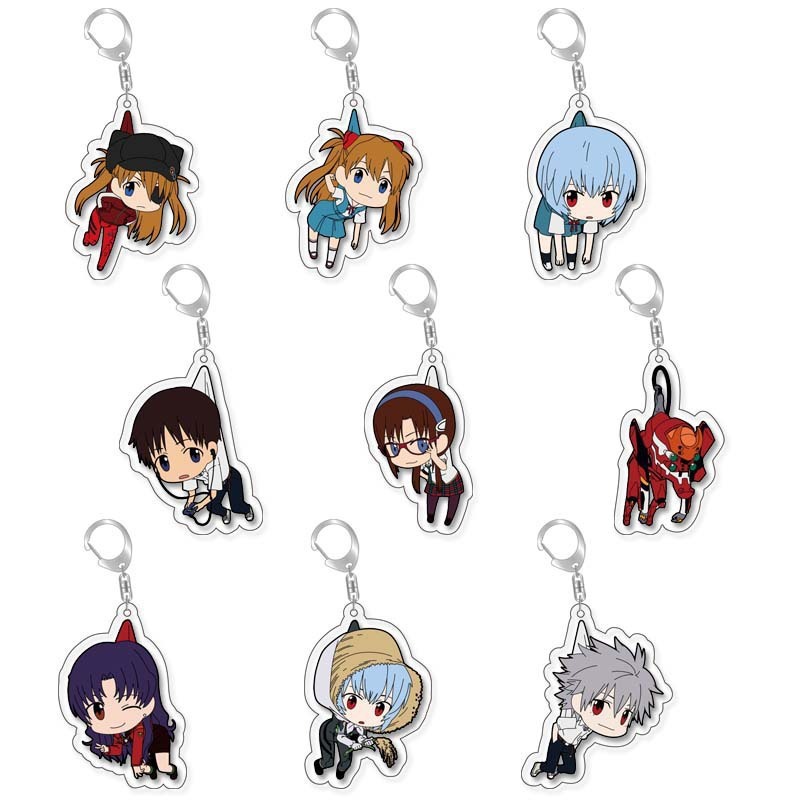 福音EVA綾波麗立牌動漫周邊亞克力鑰匙扣明日香真希波碇真嗣渚薰掛飾【單買三件起送】