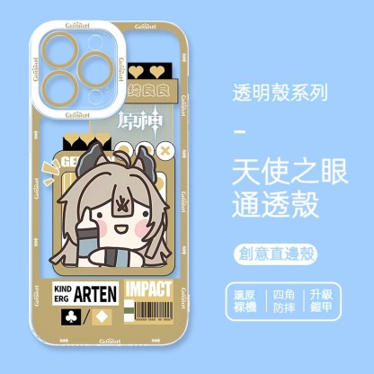 蘋果系列 原神Q版天使眼透明防摔軟殼