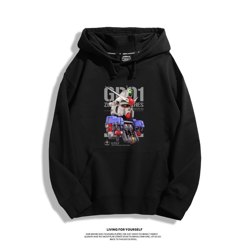 機動戰士高達 聯名衛衣2024秋冬新款親子情侶裝薄絨款連帽衛衣