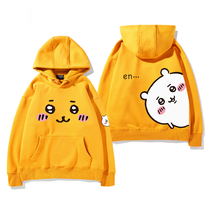 chiikawa 2024秋冬新款親子情侶裝薄絨款連帽衛衣