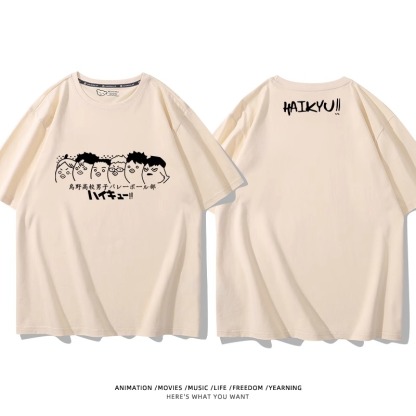 排球少年 2024親子情侶男女同款 純棉T恤